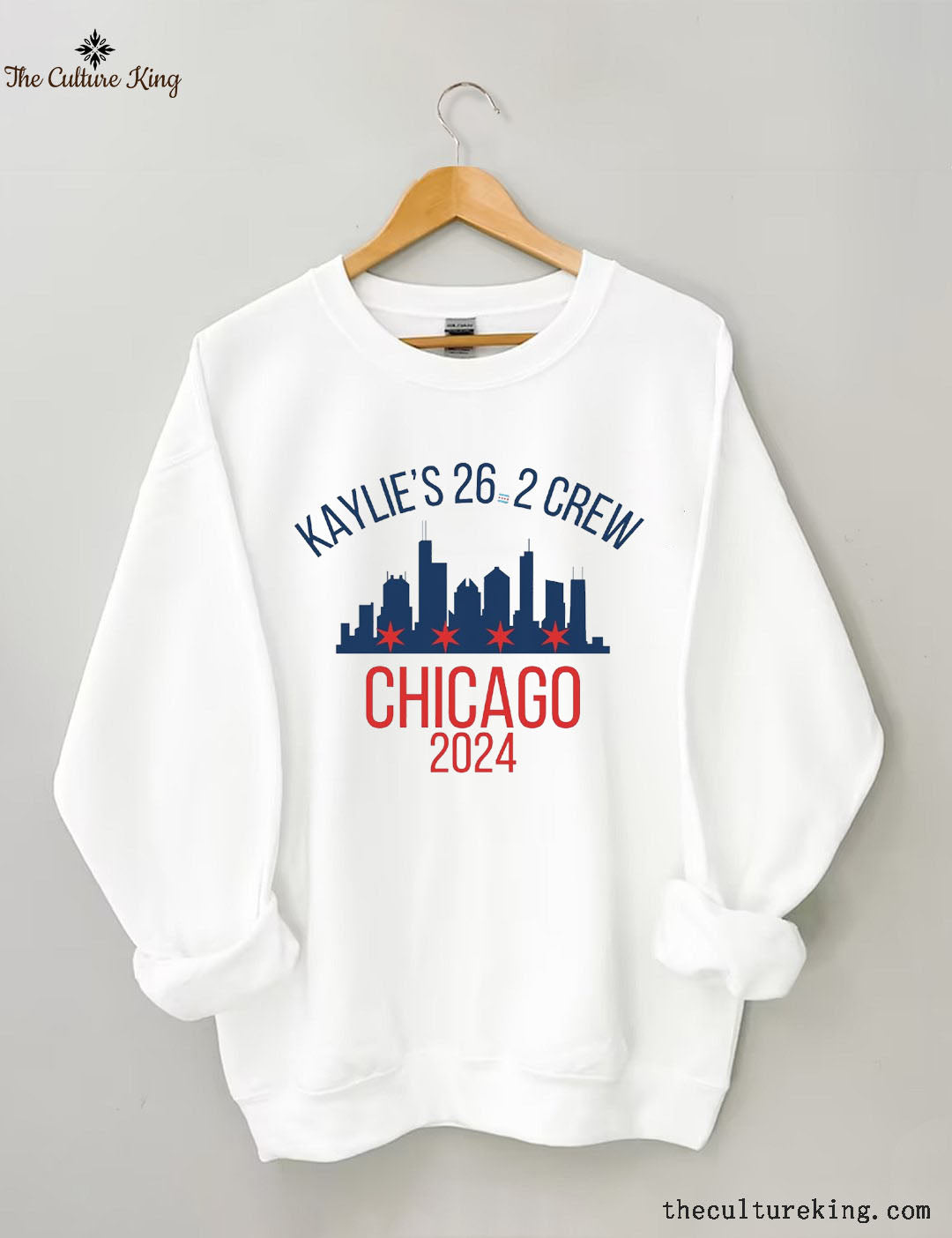 Personalized Chicago Marathon Support Crew Sweatshirt