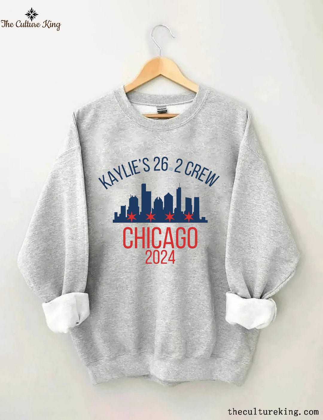 Personalized Chicago Marathon Support Crew Sweatshirt