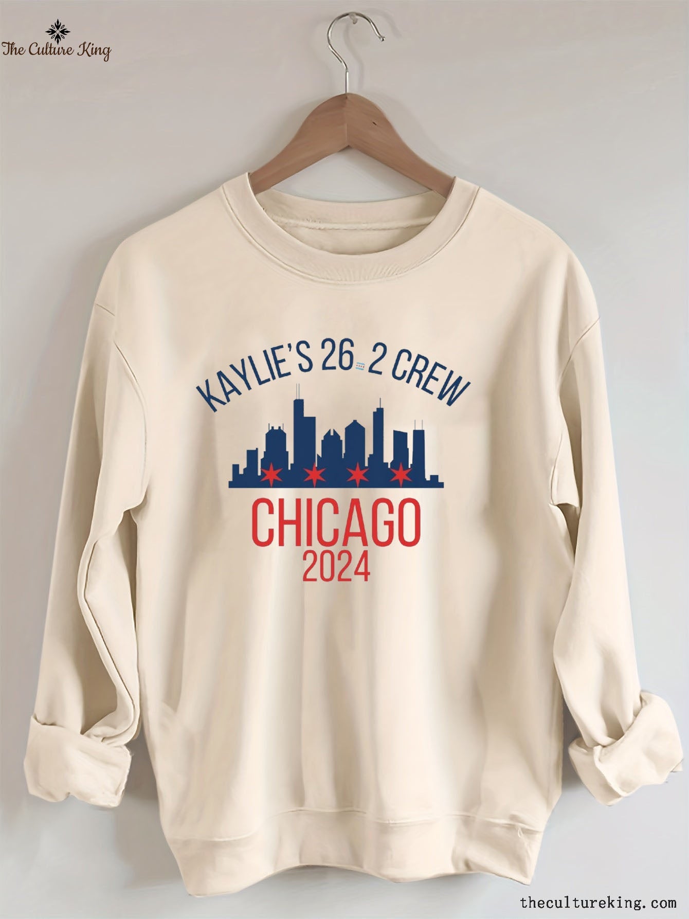 Personalized Chicago Marathon Support Crew Sweatshirt