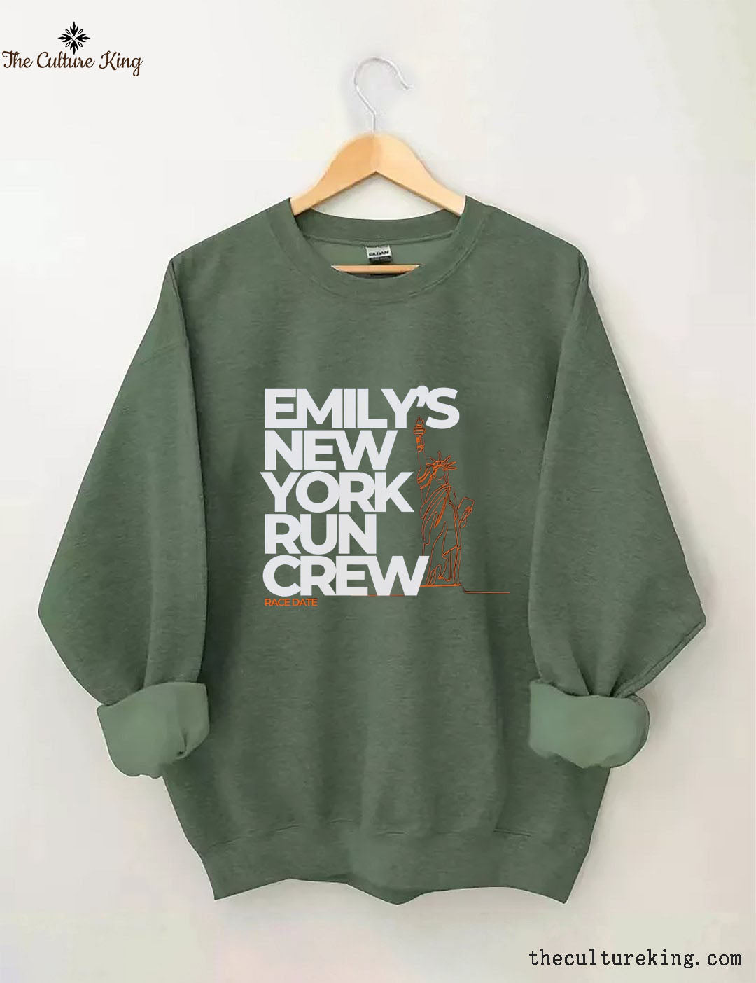 Personalized New York Running Support Crew Sweatshirt