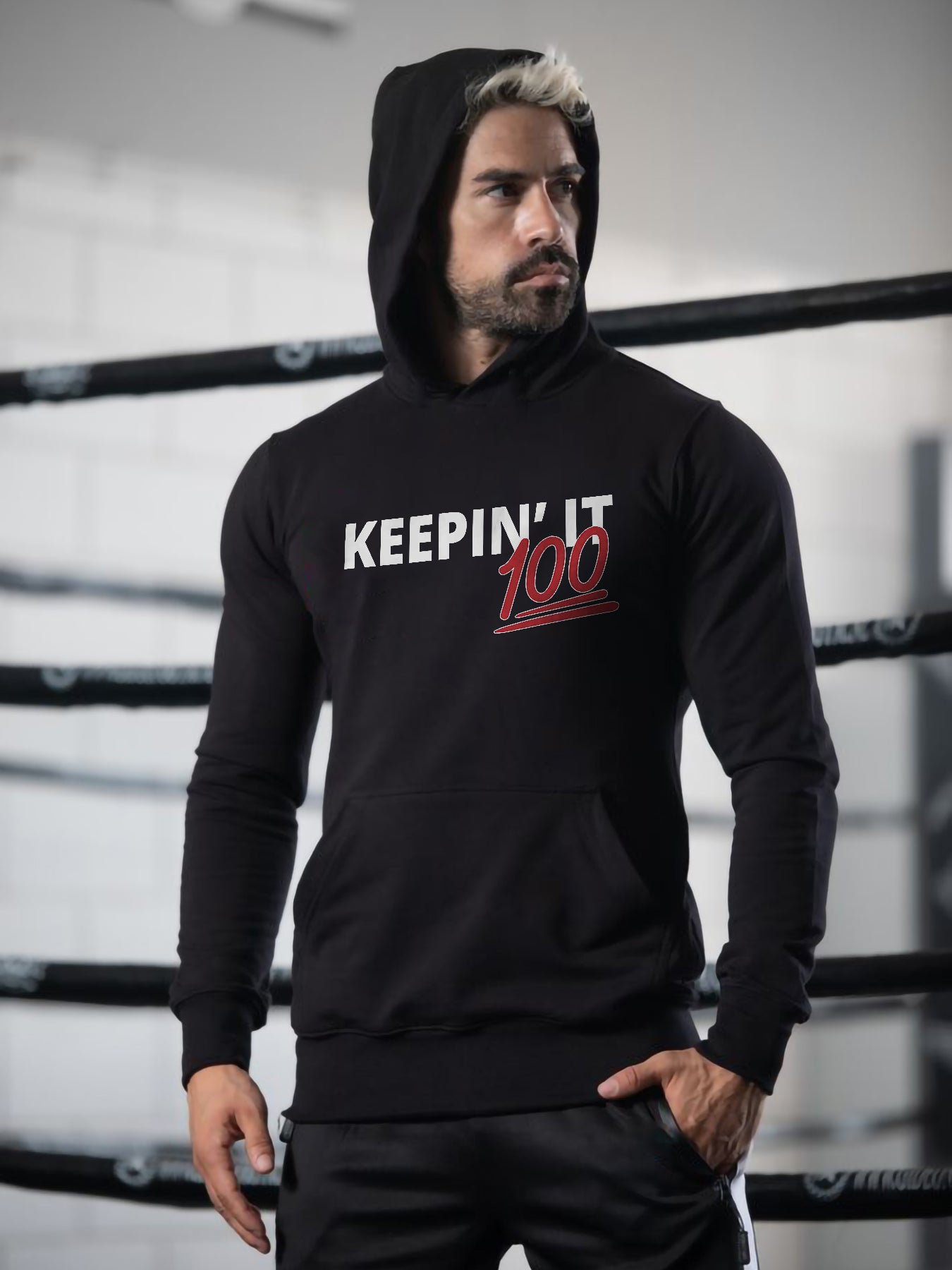 Keepin It Printed Casual Hoodie