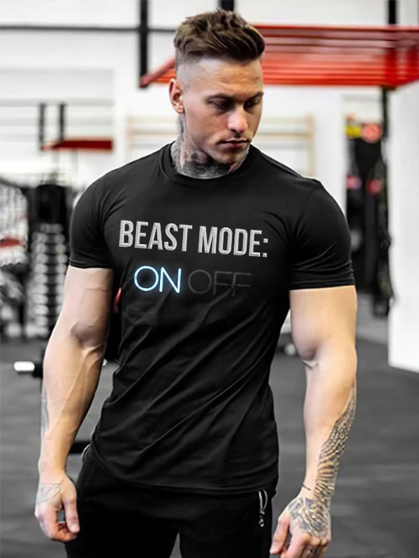 Beast Mode: On Off Printed T-shirt