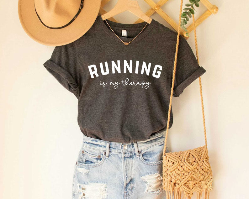 Running Is My Therapy T-shirt