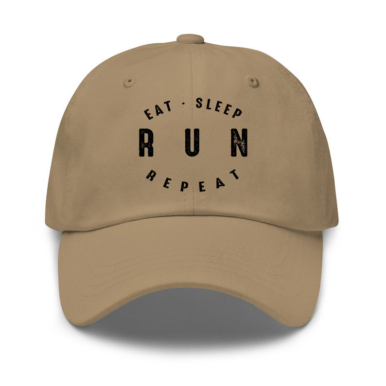 Eat Sleep Run Repeat Baseball Hat