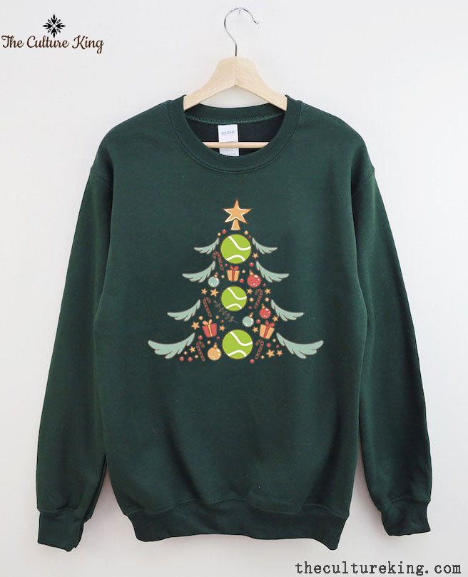 Tennis Christmas Tree Sweatshirt