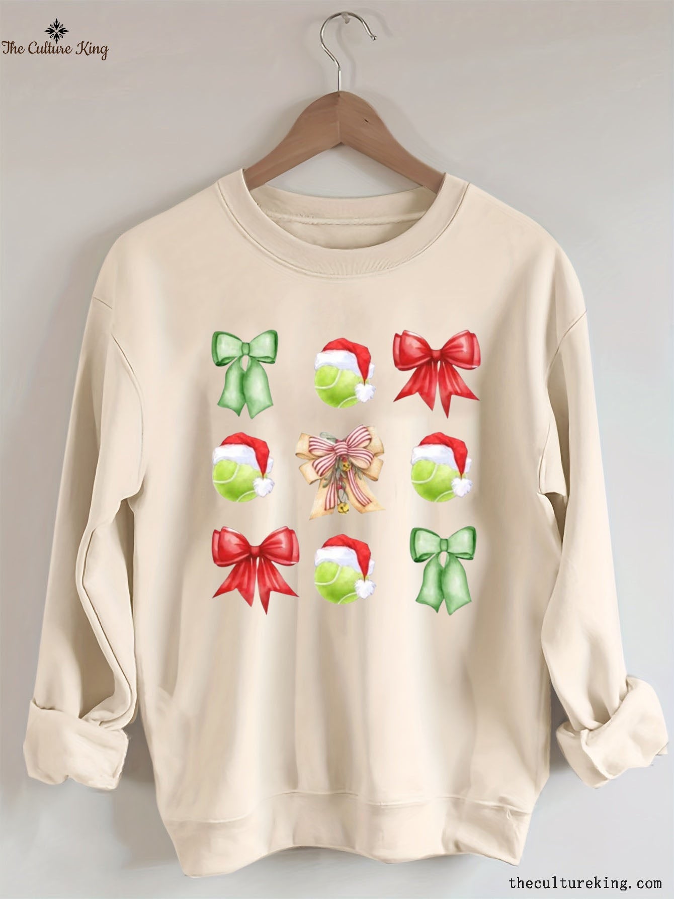 Coquette Bow and Tennis Ball Sweatshirt