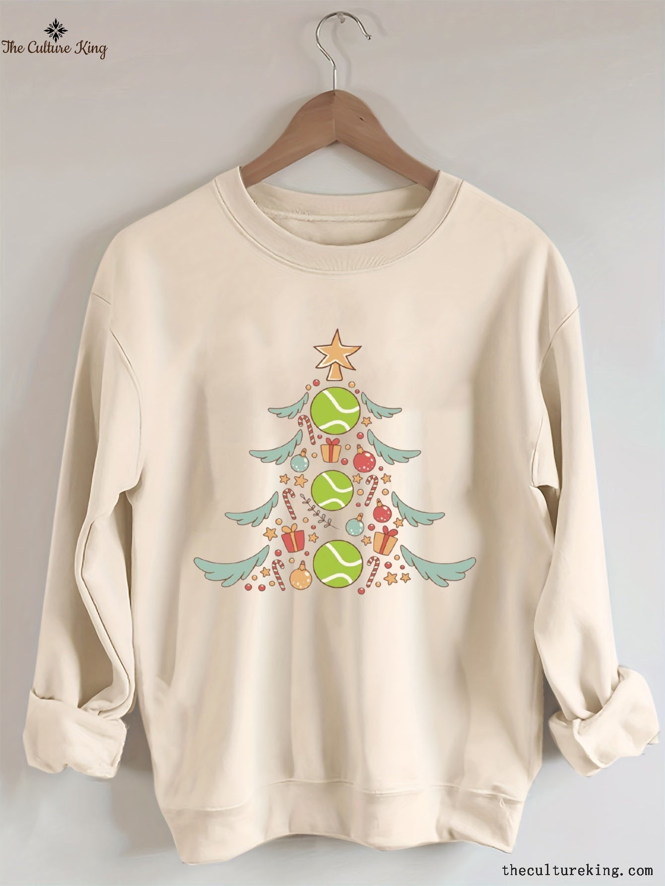 Tennis Christmas Tree Sweatshirt