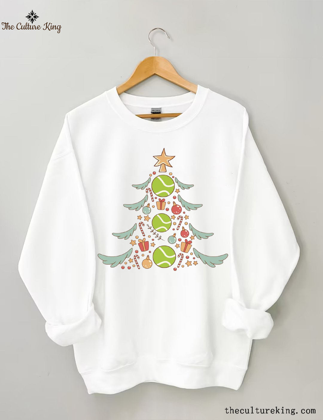 Tennis Christmas Tree Sweatshirt