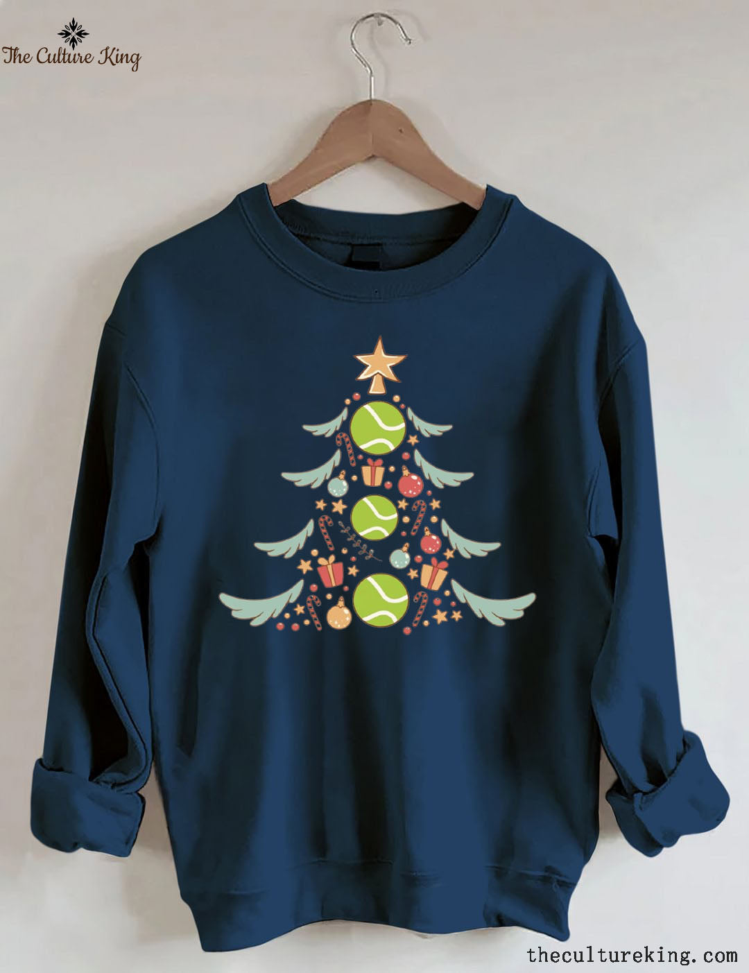 Tennis Christmas Tree Sweatshirt