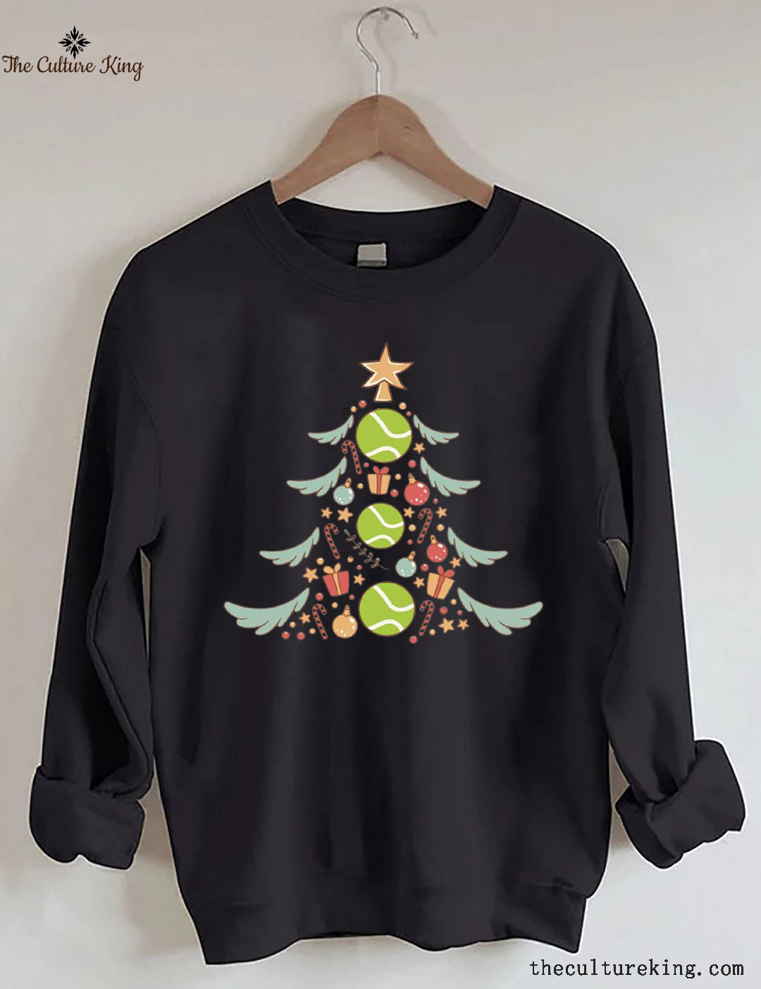 Tennis Christmas Tree Sweatshirt