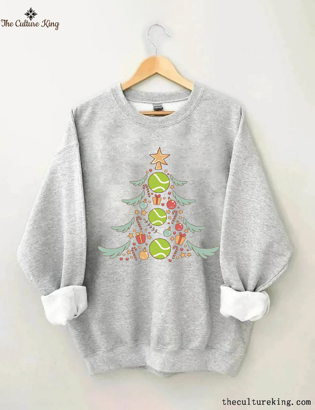 Tennis Christmas Tree Sweatshirt