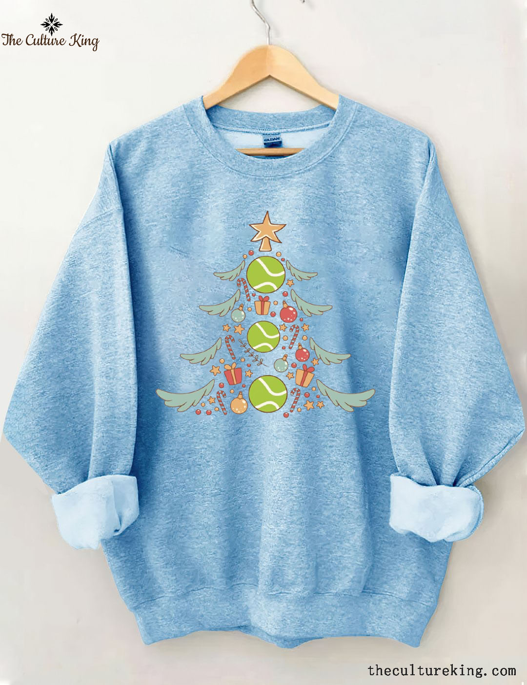 Tennis Christmas Tree Sweatshirt