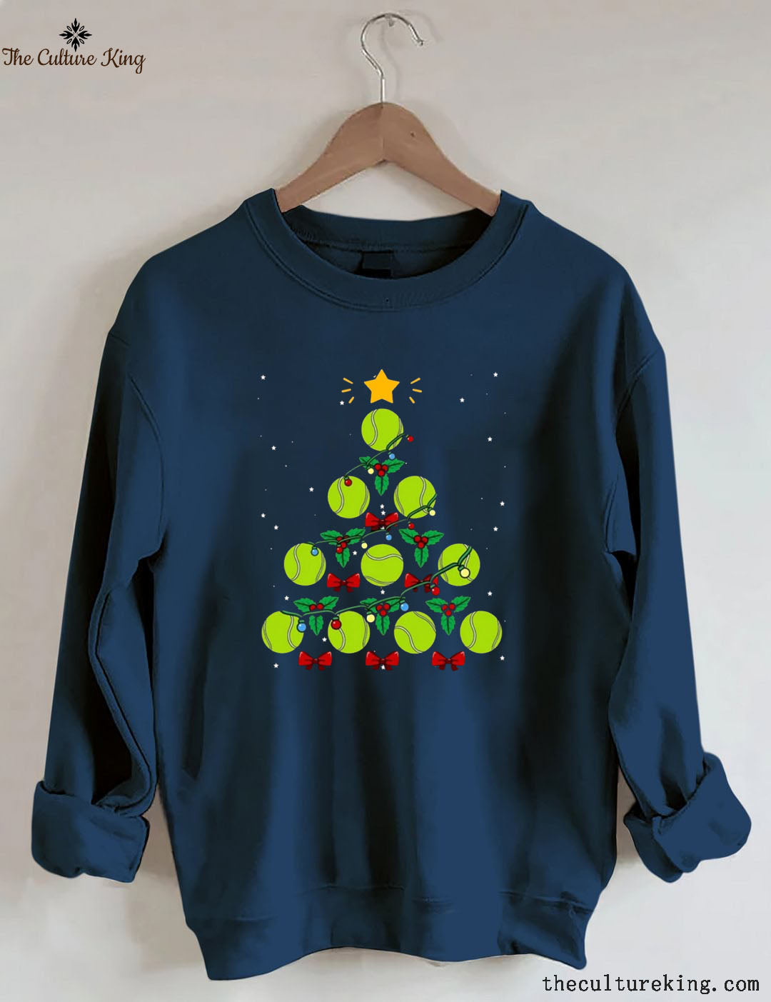 Tennis Ball Christmas Tree Sweatshirt