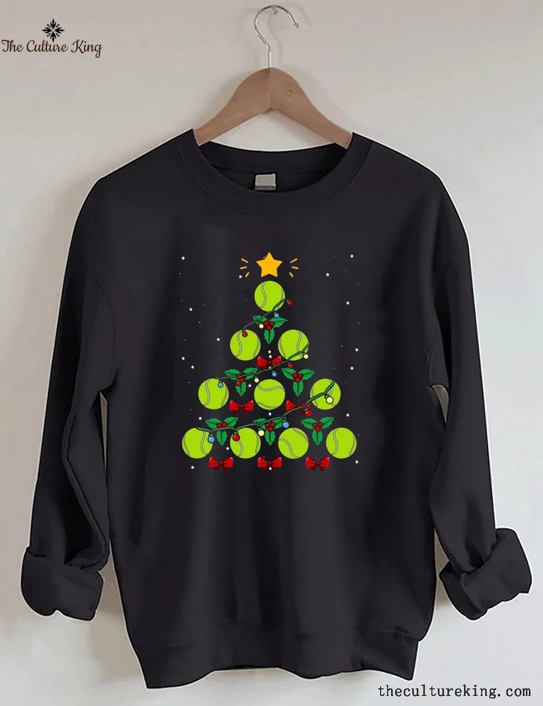 Tennis Ball Christmas Tree Sweatshirt