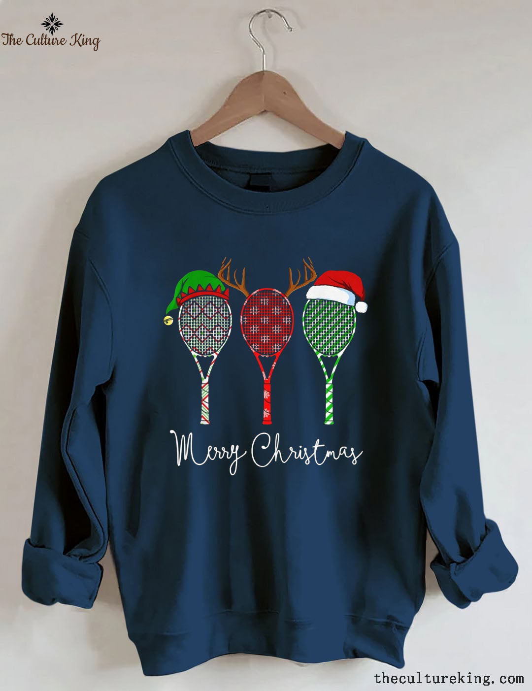 Merry Chistmas Tennis Racket Sweatshirt