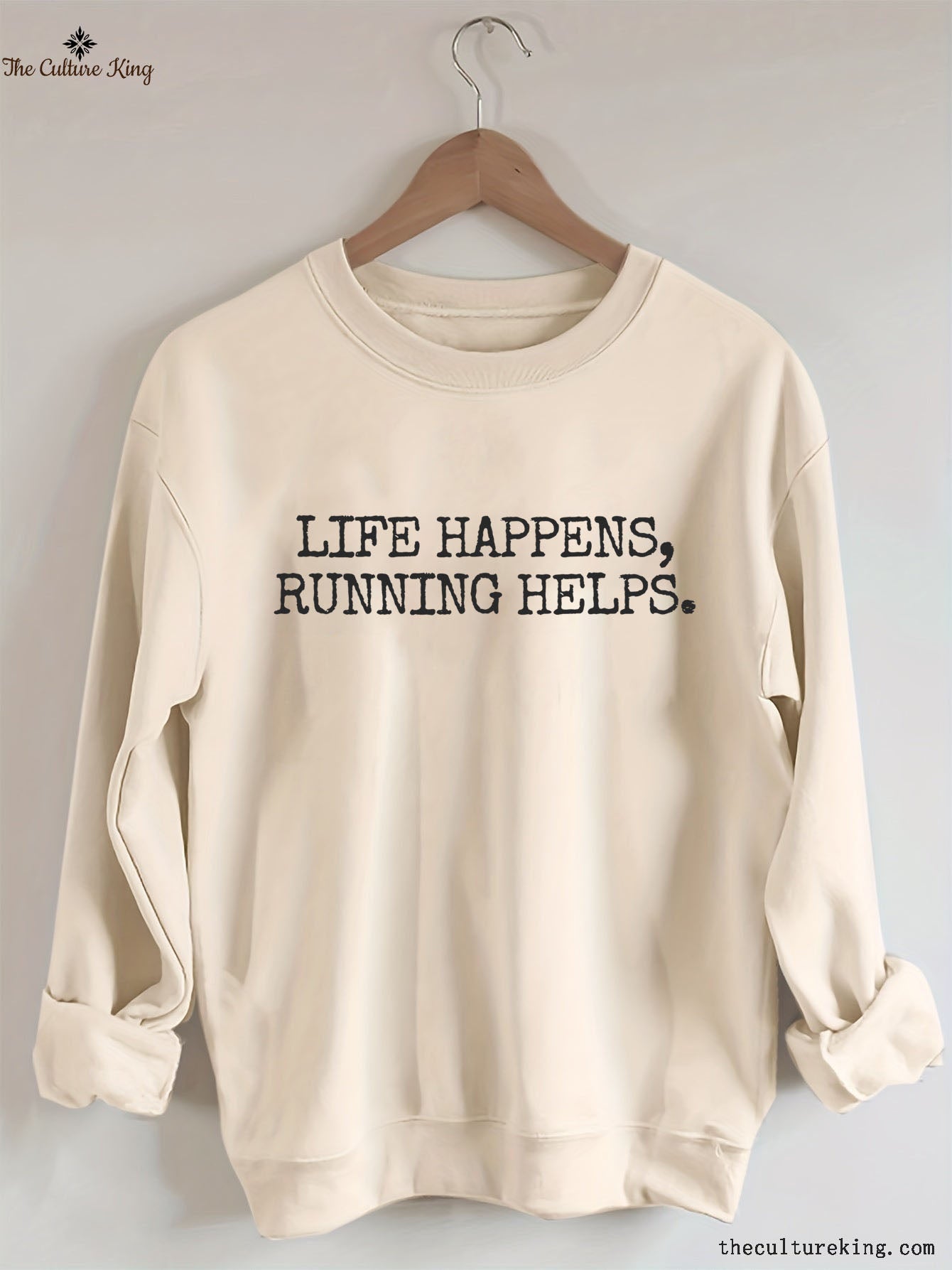 Life Happens Running Helps Sweatshir