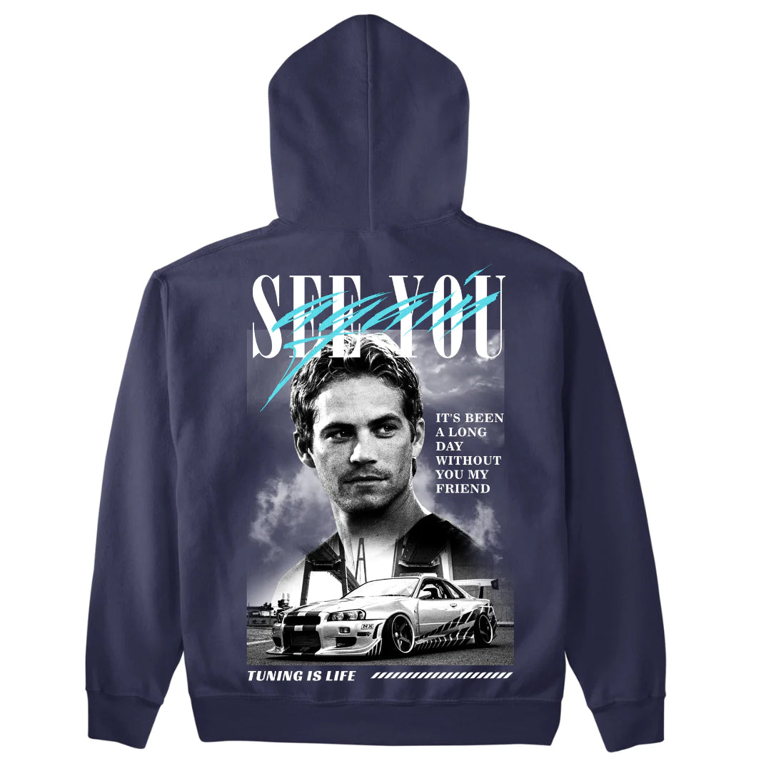 PAUL WALKER SEE YOU AGAIN PREMIUM HOODIE