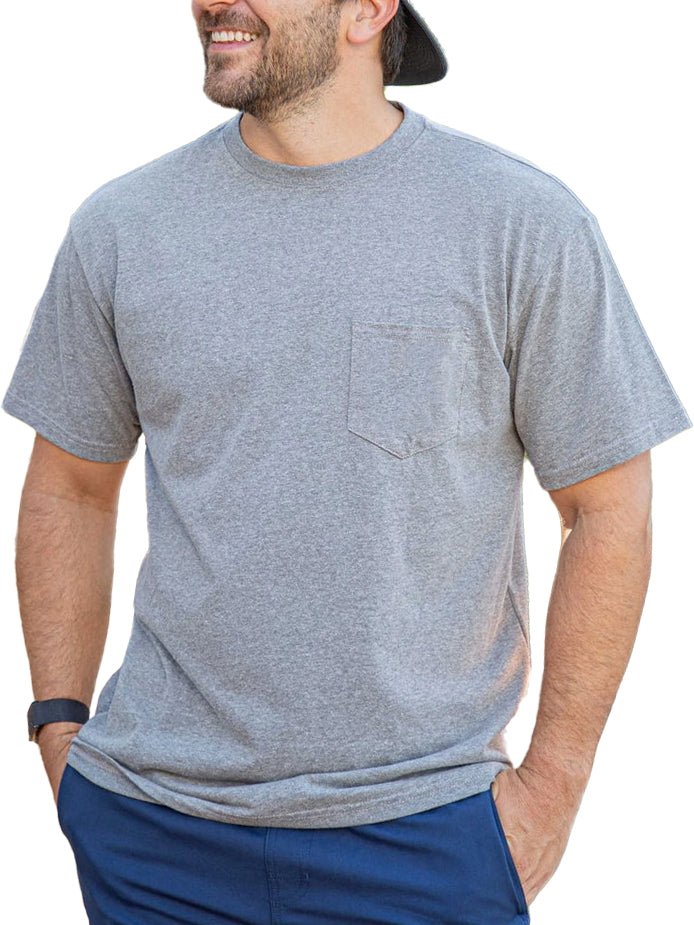 Men's Casual Solid Color Pocket Short Sleeve T-Shirt