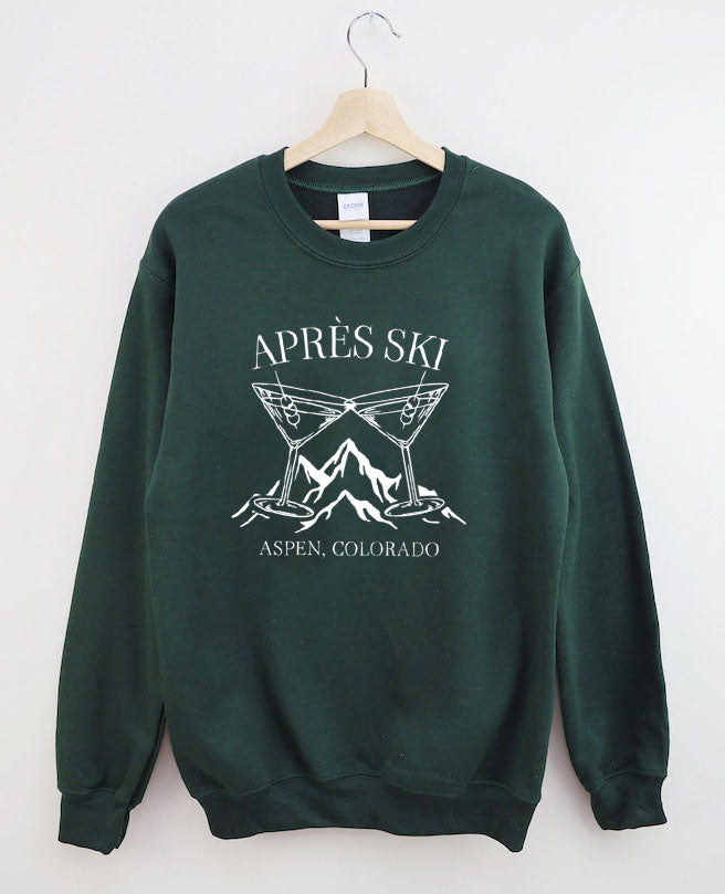 Custom Place Name Apres Ski  Sweatshirt