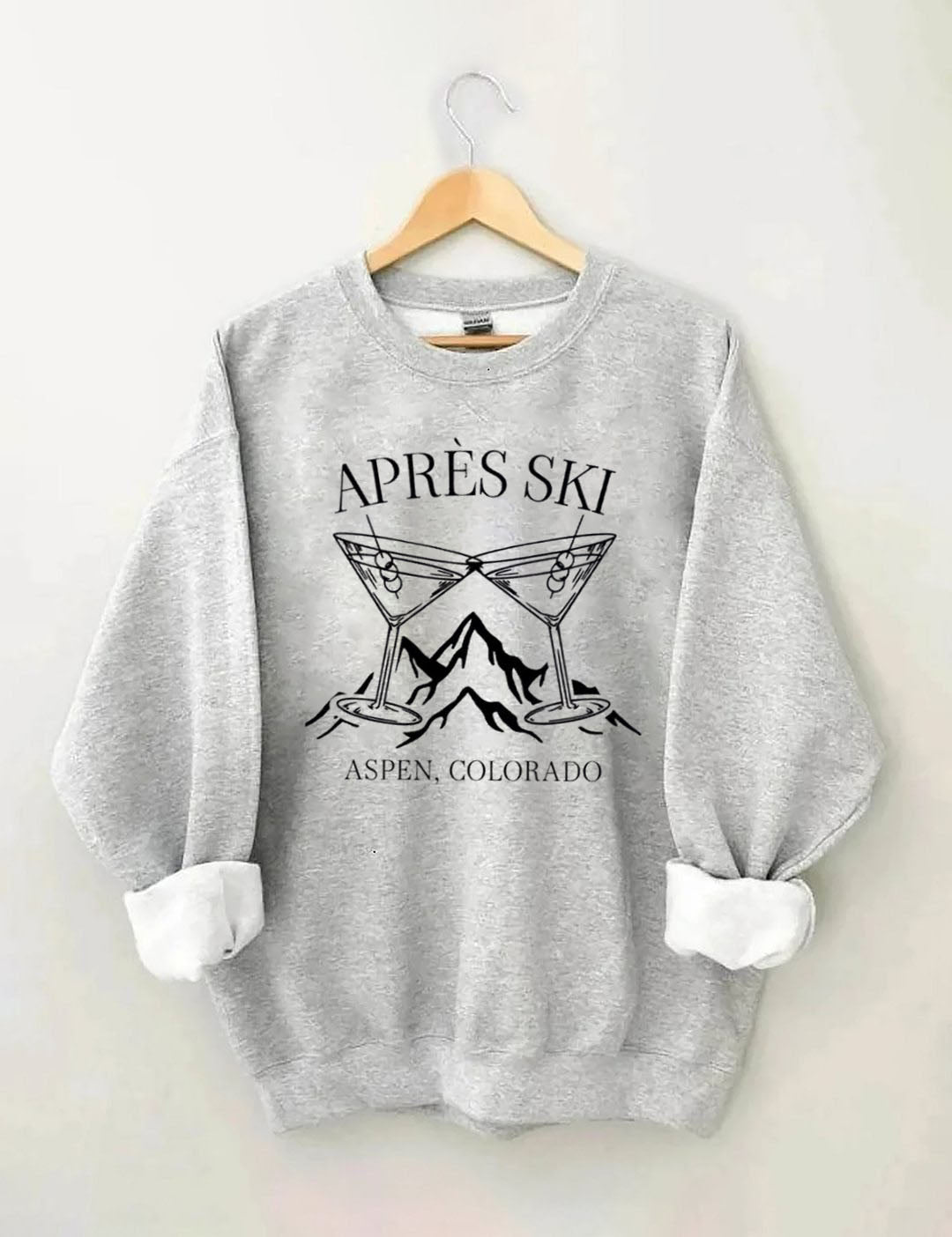 Custom Place Name Apres Ski  Sweatshirt