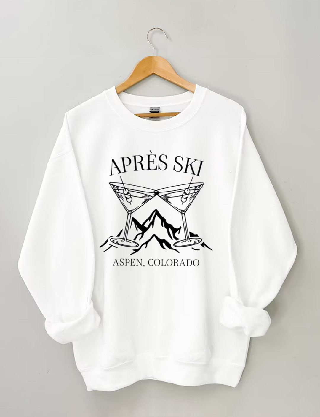 Custom Place Name Apres Ski  Sweatshirt