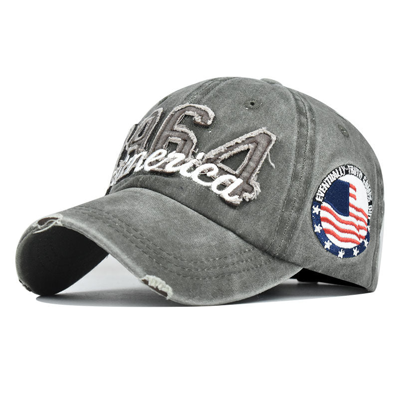 Mens Outdoor 1964 Embroidery America Baseball Cap