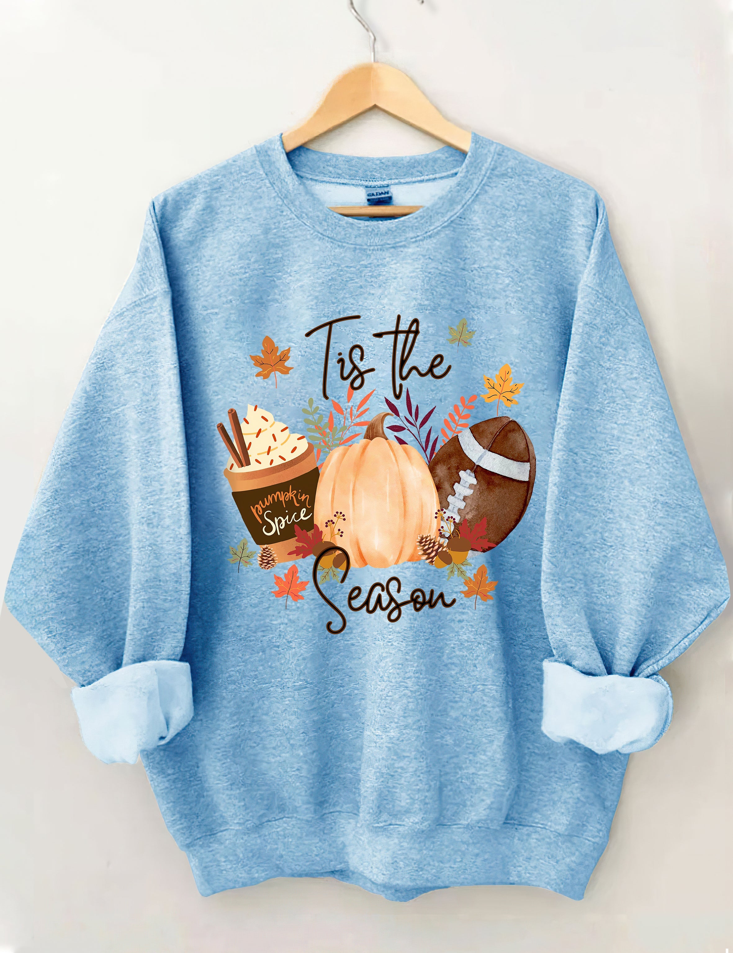 Flannels Bonfires Football Pumpkins Sweatshirt