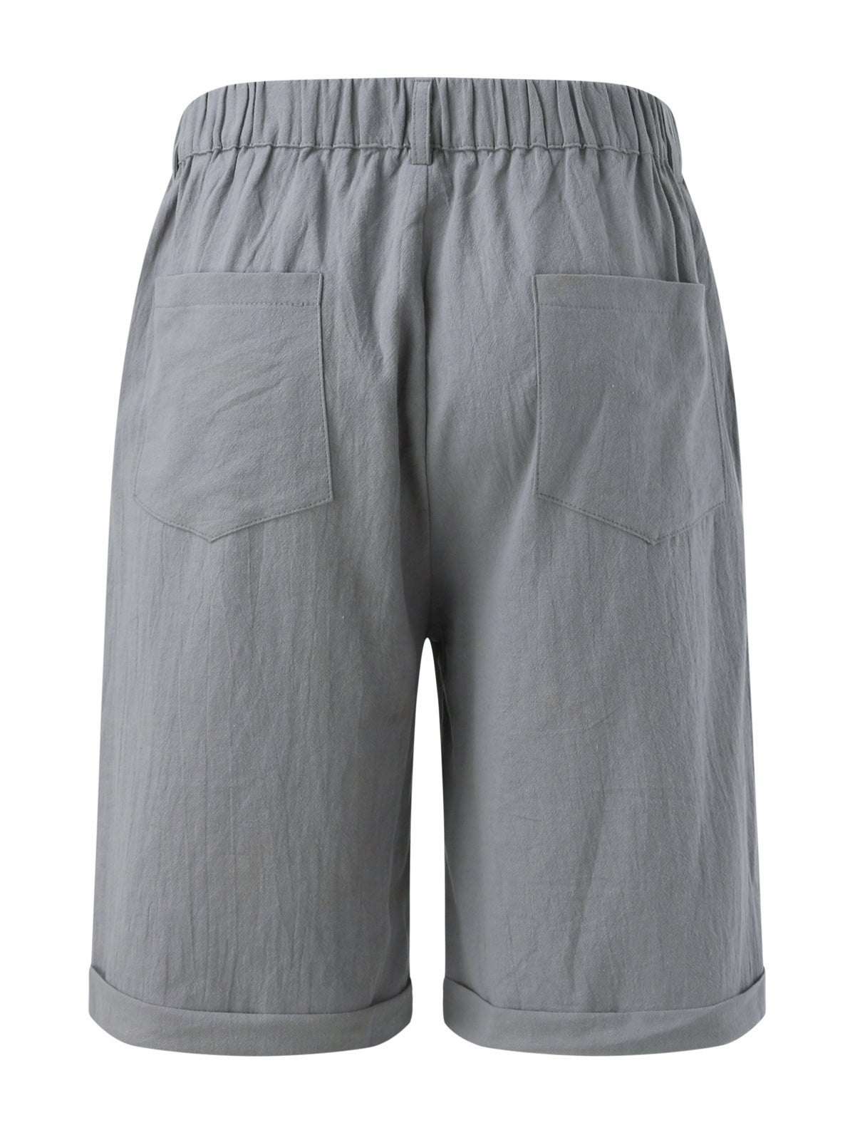 Men's Classic Cotton And Linen Casual Beach Shorts