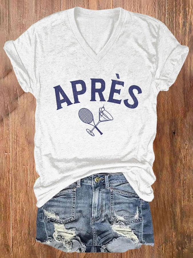 Women's Apres Tennis Print T-shirt