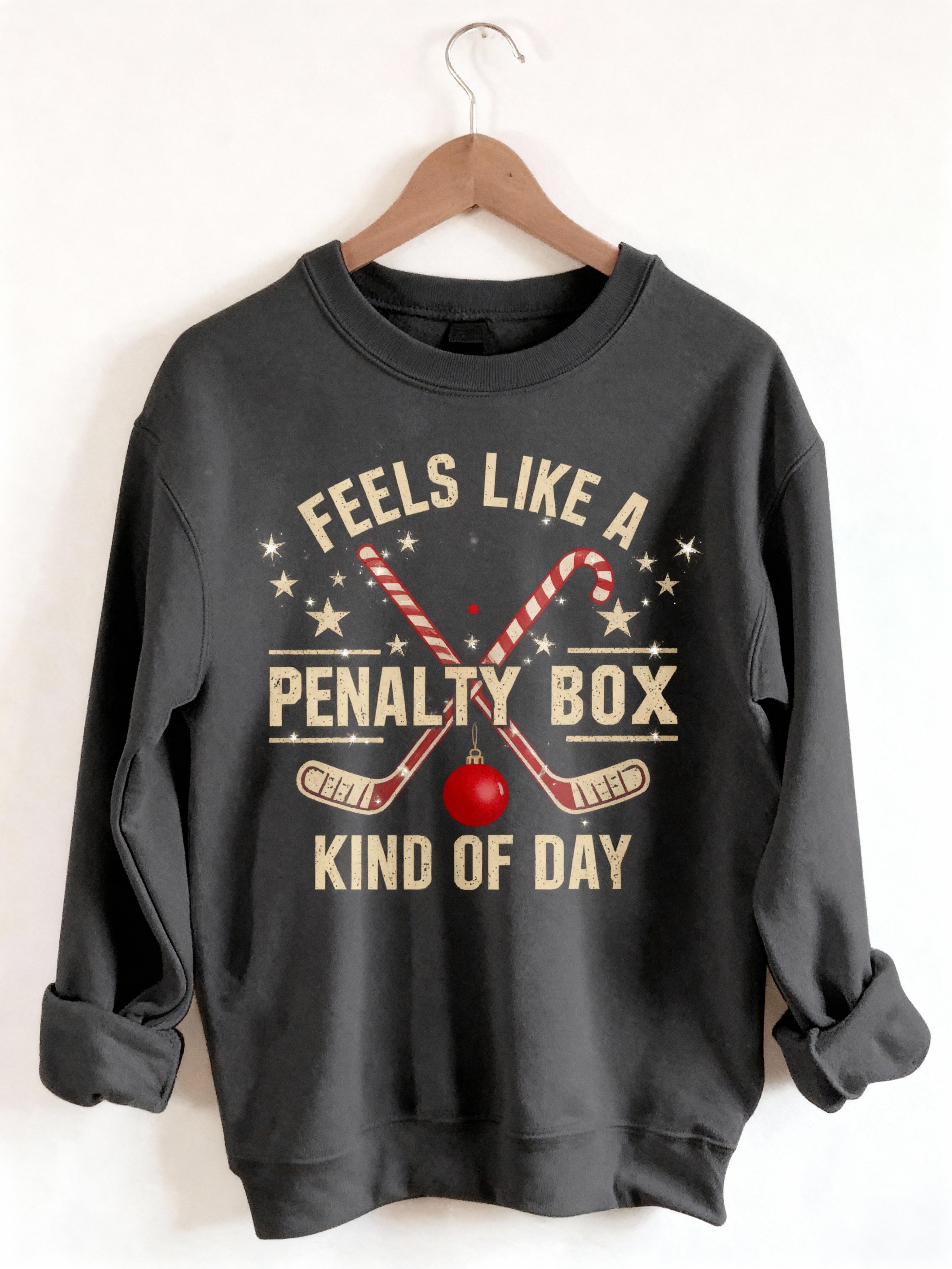 Merry Chrismas Hockey Penalty Box Sweatshirt