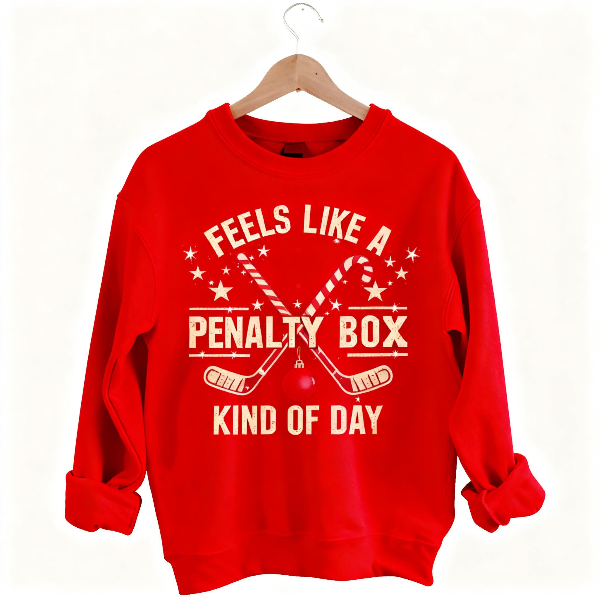 Merry Chrismas Hockey Penalty Box Sweatshirt