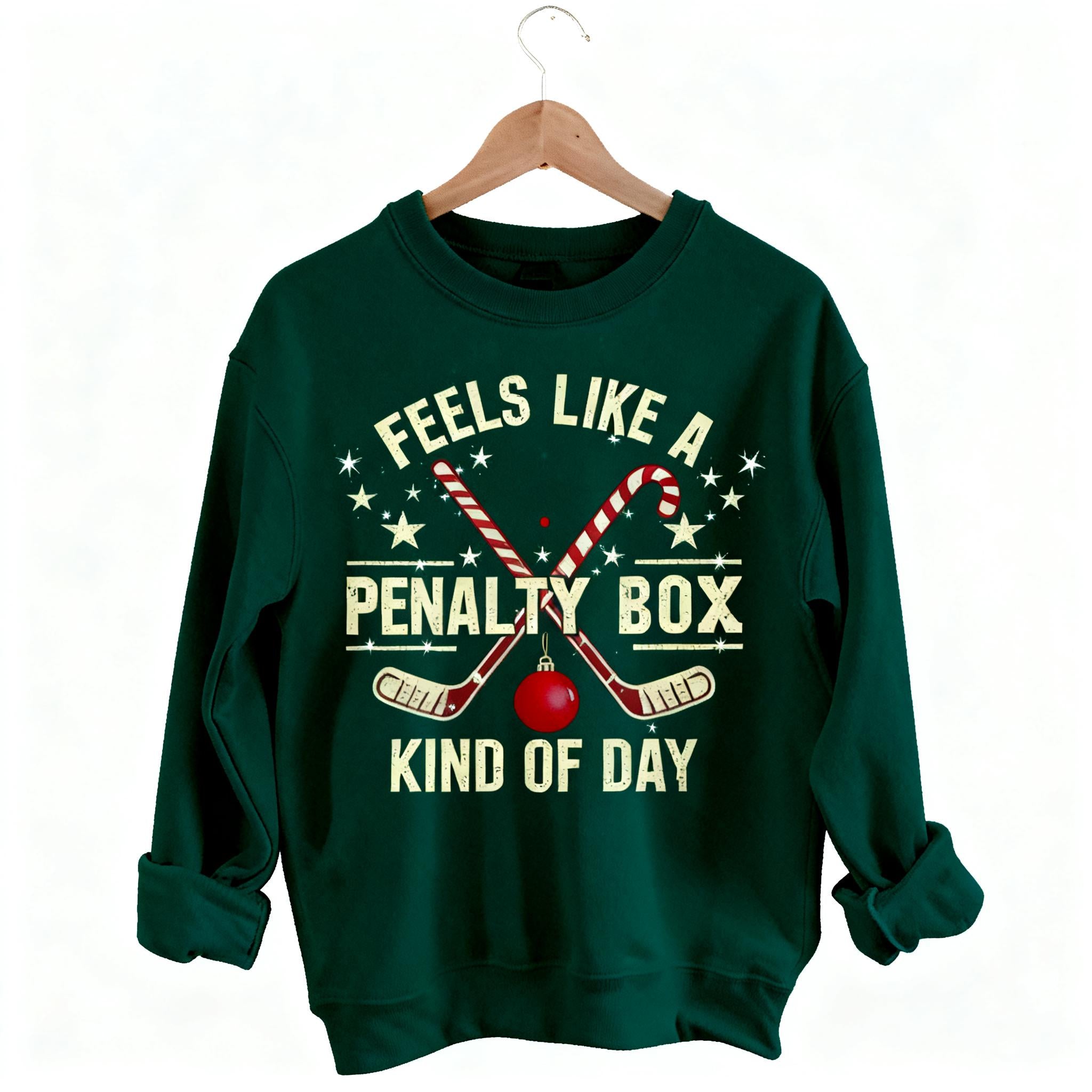 Merry Chrismas Hockey Penalty Box Sweatshirt