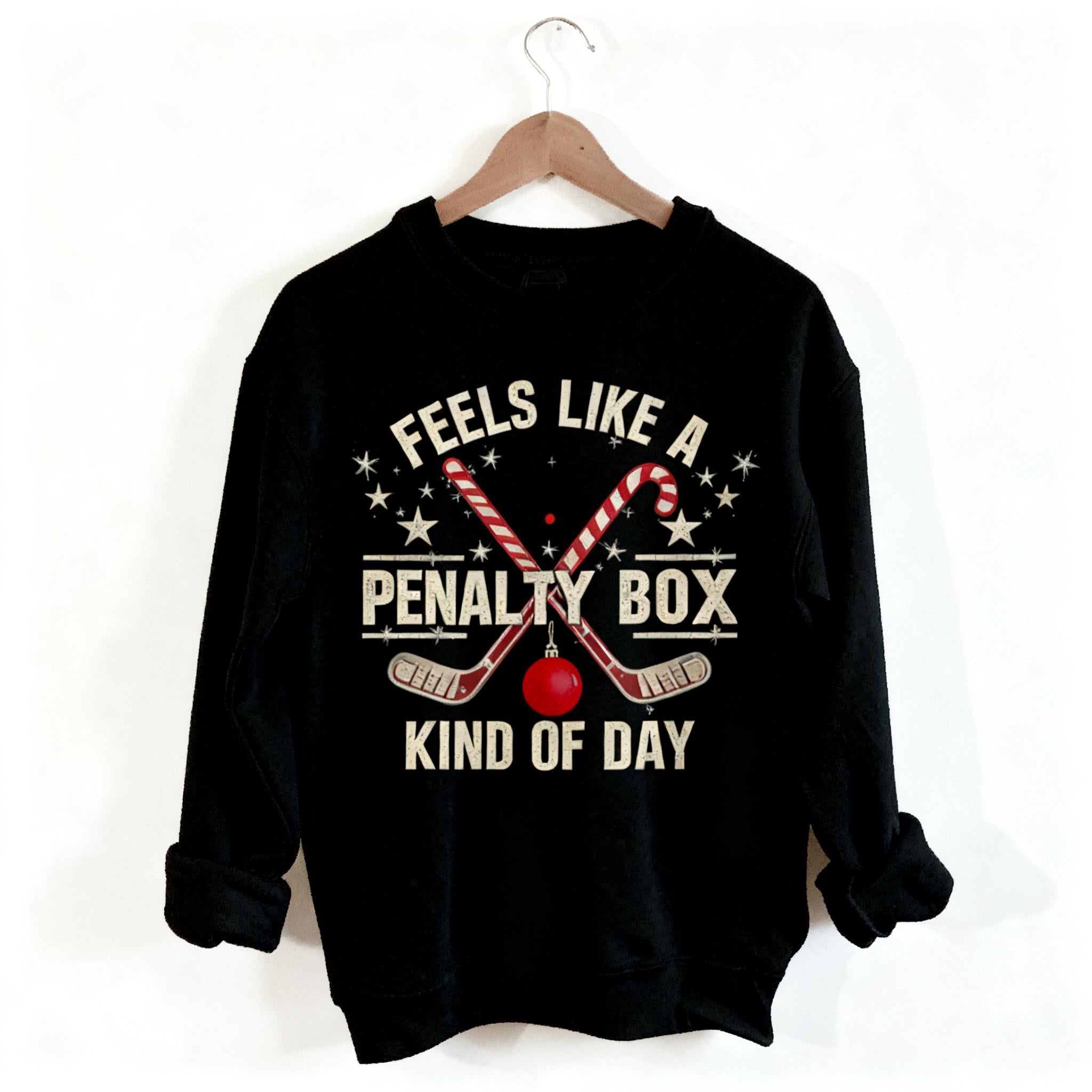 Merry Chrismas Hockey Penalty Box Sweatshirt