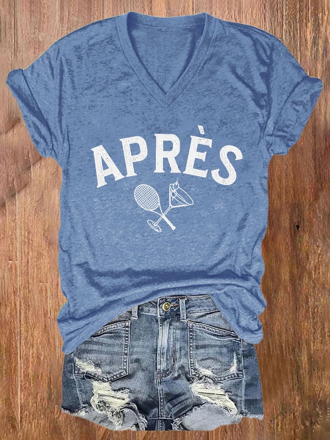 Women's Apres Tennis Print T-shirt