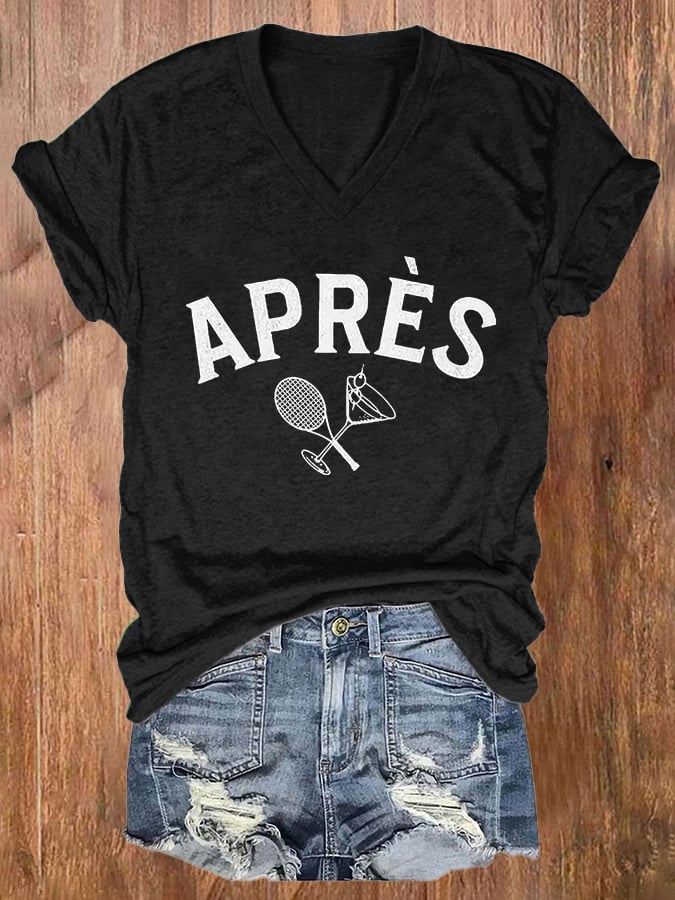 Women's Apres Tennis Print T-shirt