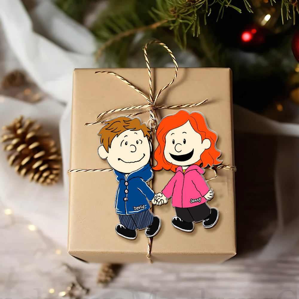 Personalized Gifts For Couple Christmas Ornament Cute Couple 01ACAC091124