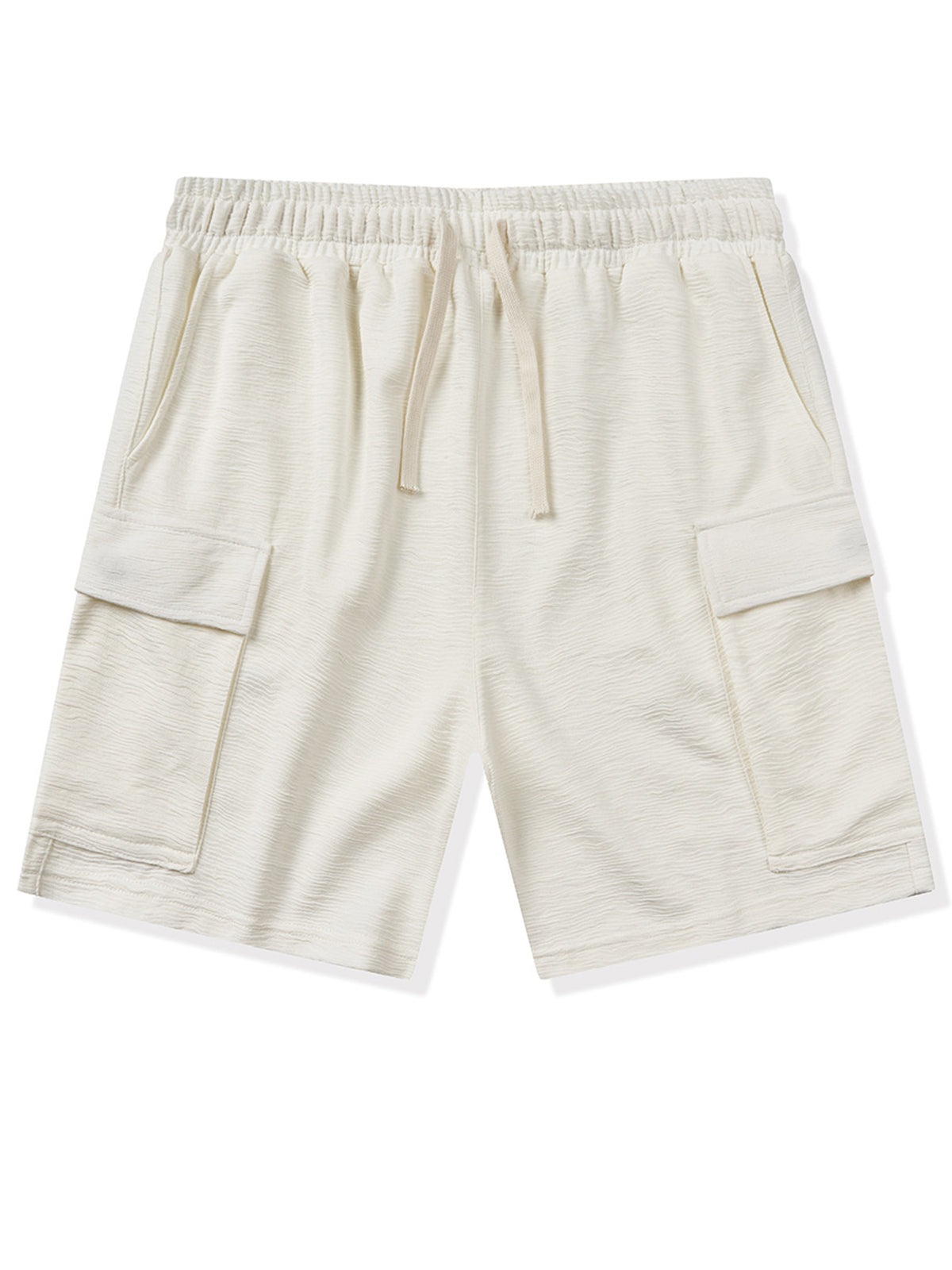 Men's Comfortable Loose Textured Solid Color Shorts