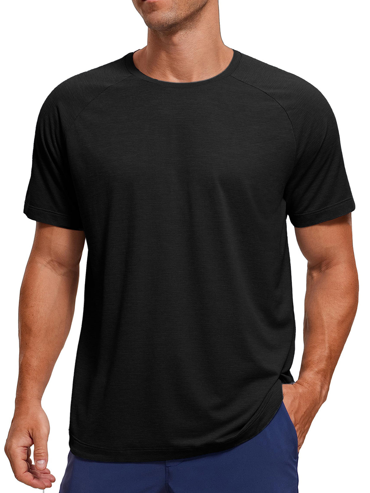 Men's Basic Sports Casual Base T-shirt