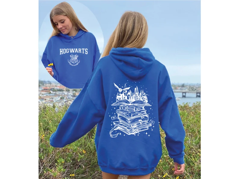 HOGWARTS Magical Wizard Castle Book Hoodie