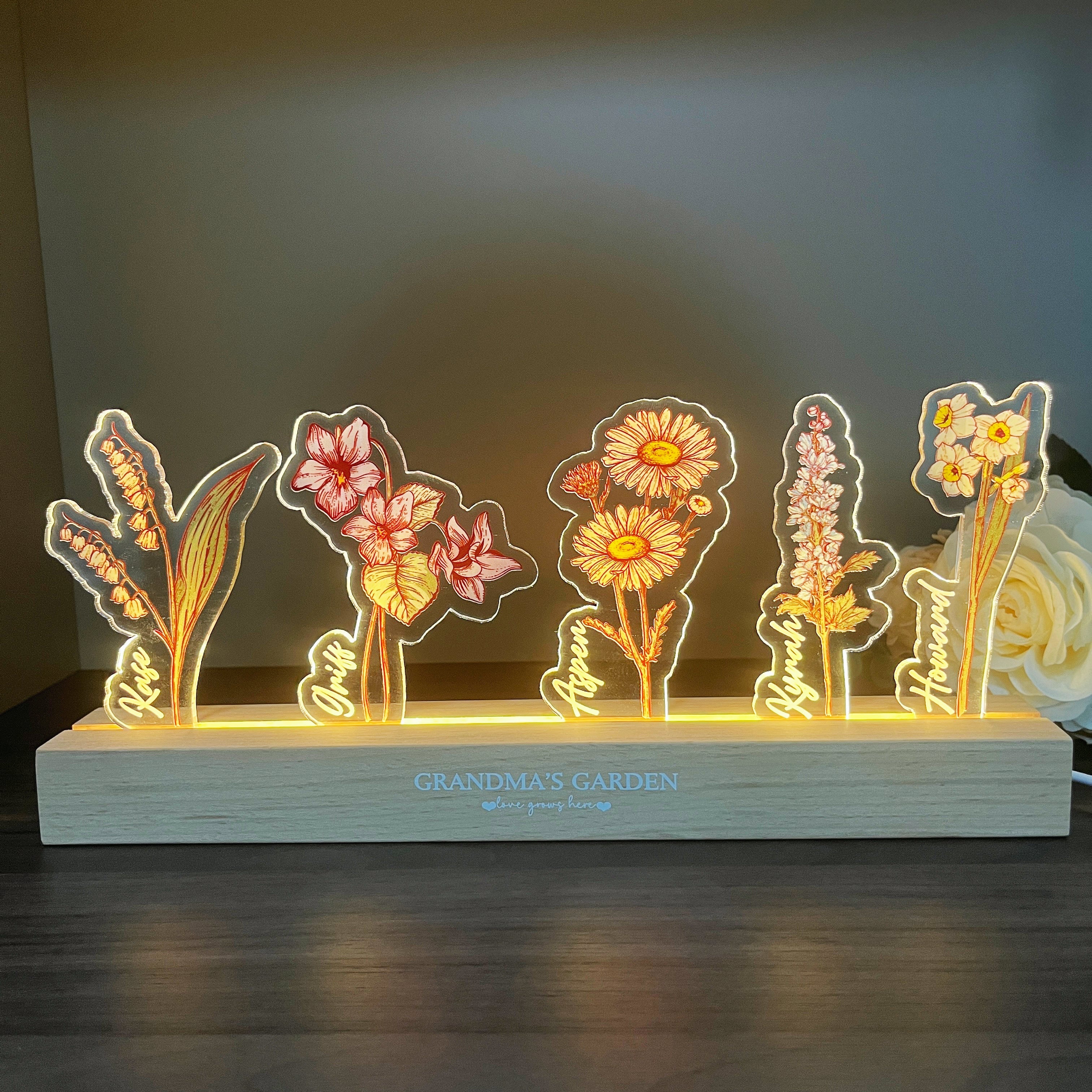 50%OFF-✨Custom Birth Flower LED Light