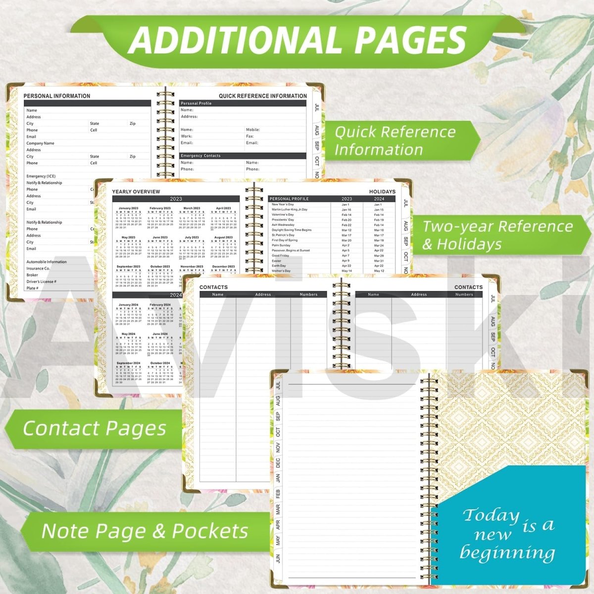 2024 Planner, Weekly & Monthly Planner  Home or Office Use for Gifts