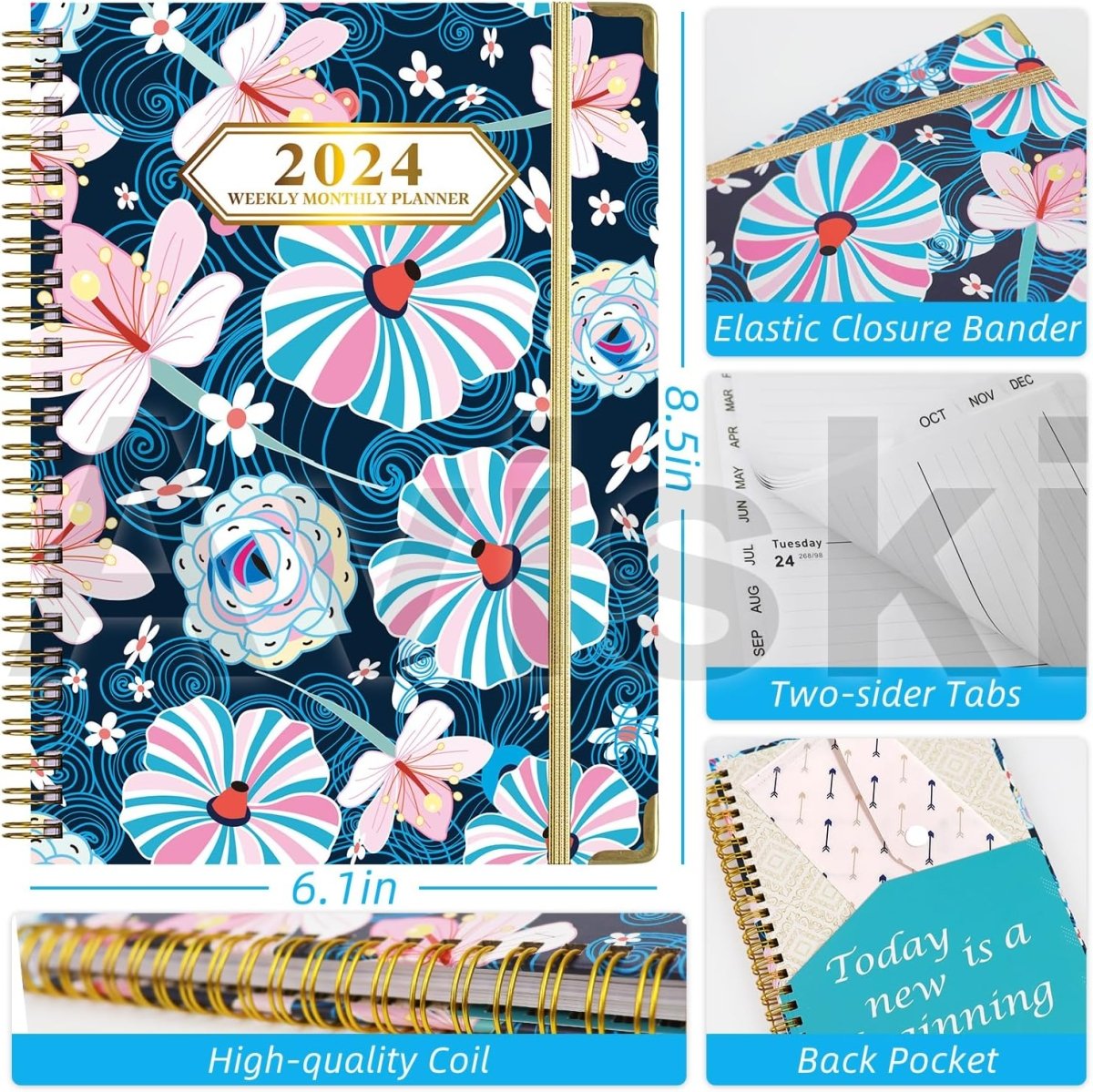 2024 Planner, Weekly & Monthly Planner  Home or Office Use for Gifts