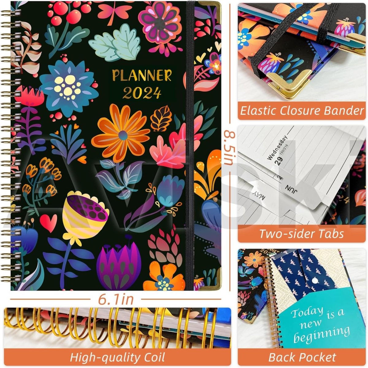 2024 Planner, Weekly & Monthly Planner  Home or Office Use for Gifts