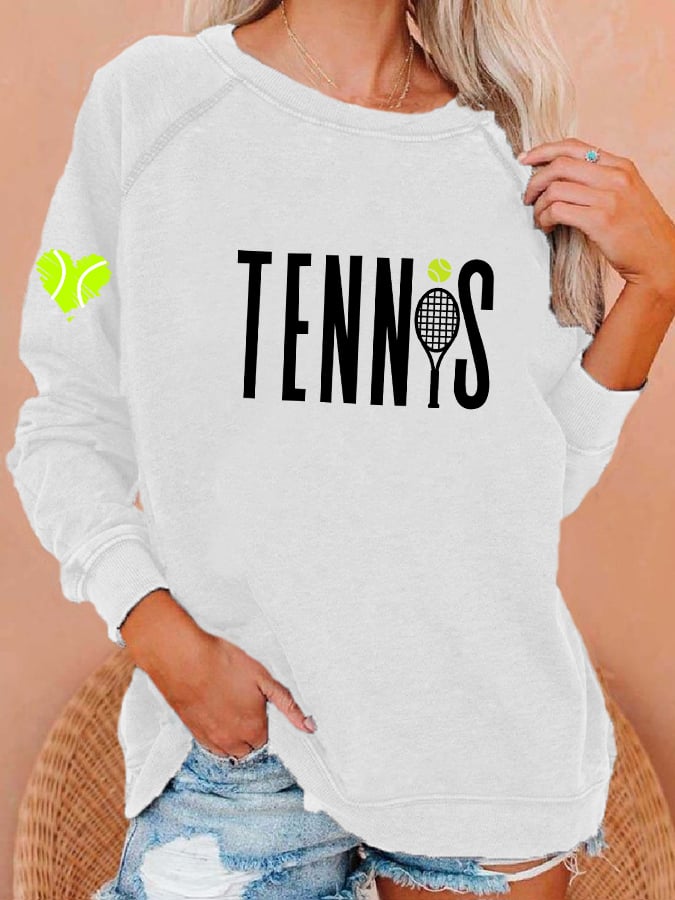 Women's Clothing Tennis Lovers Casual Sweaters