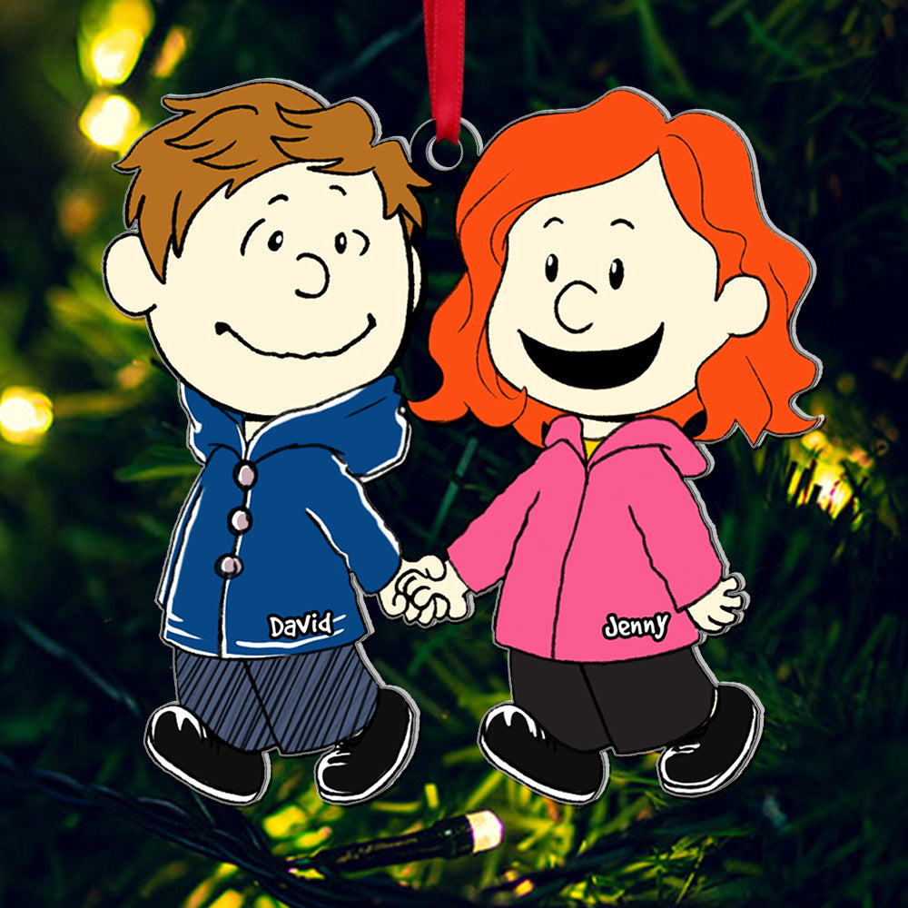 Personalized Gifts For Couple Christmas Ornament Cute Couple 01ACAC091124