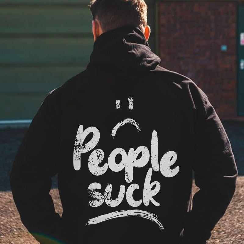 People Suck Printed Men's Hoodie