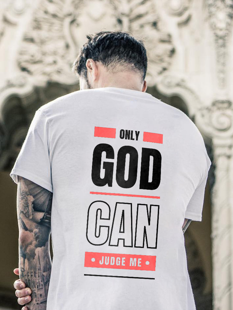 Only God Can Judge Printed Men's T-shirt