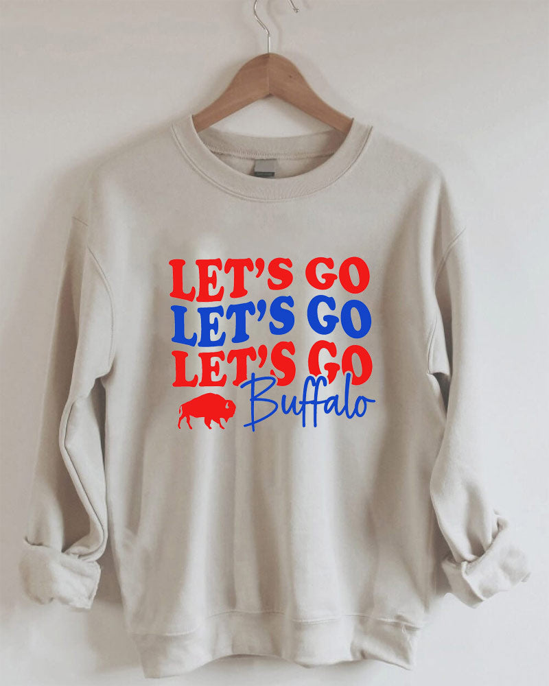 Let's Go Buffalo Bills Football Sweatshirt