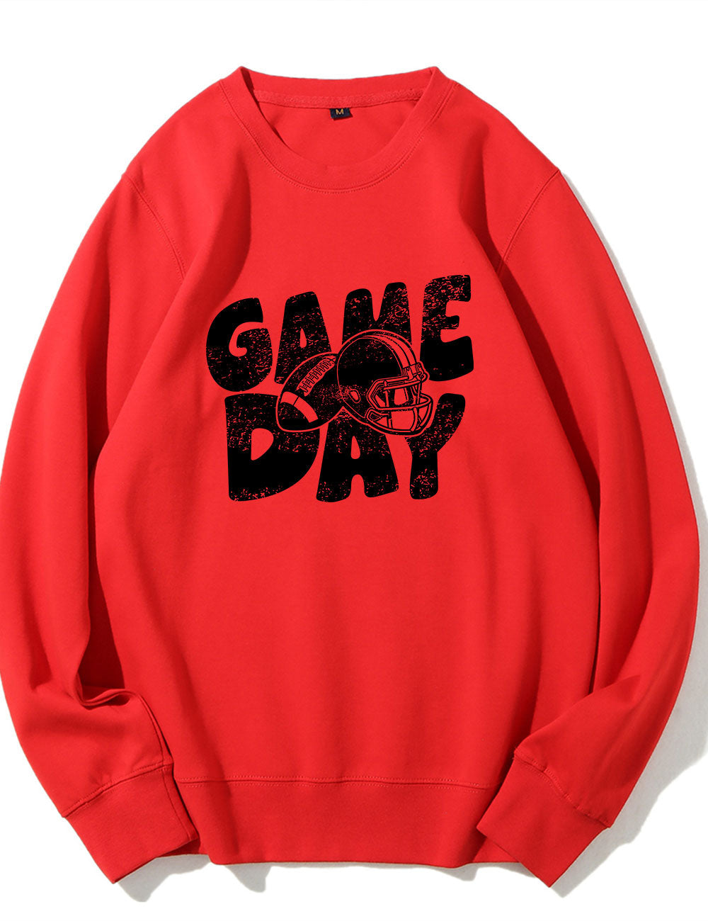 Distressed Helmet Football Game Day Sweatshirt