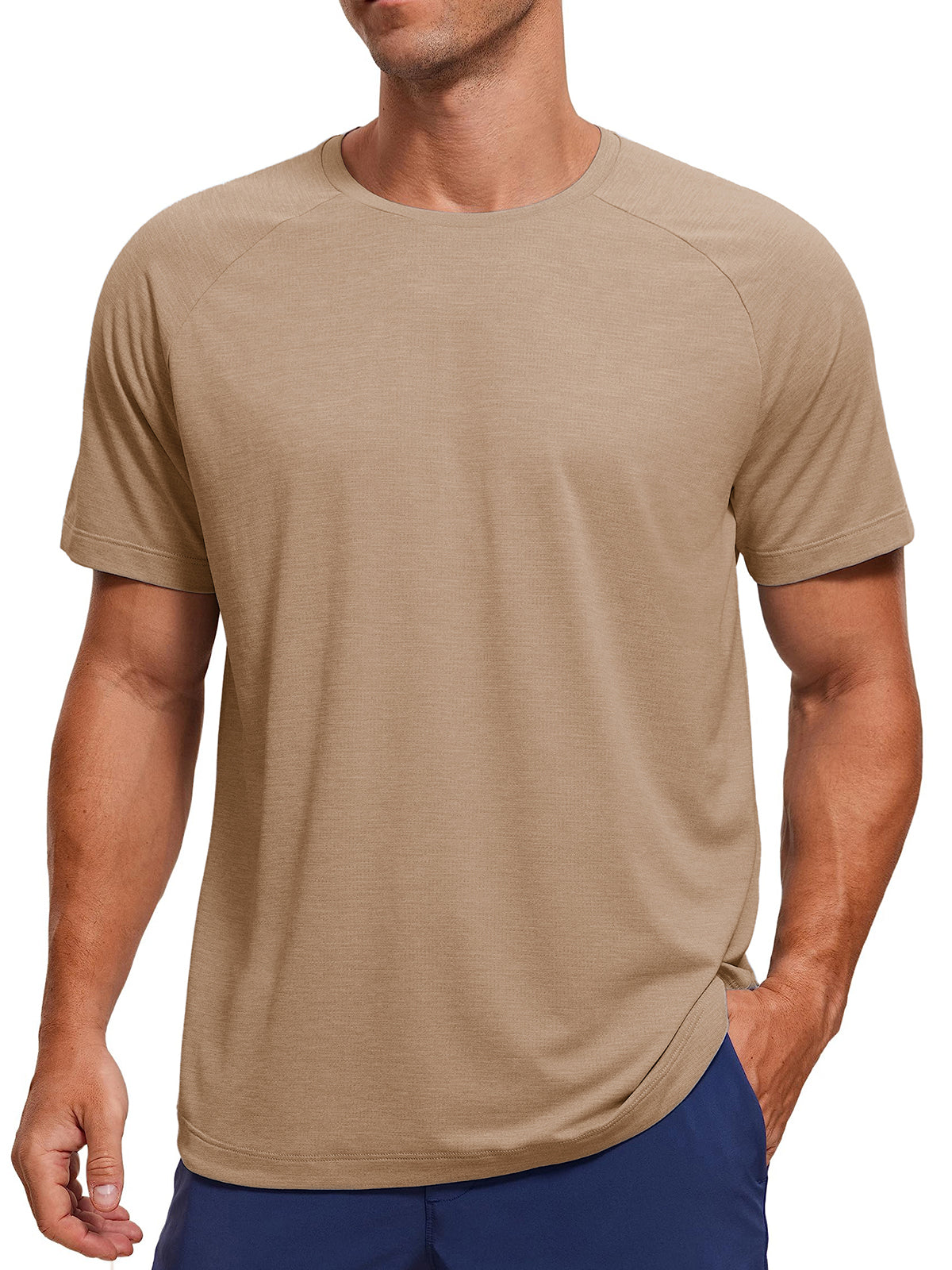 Men's Basic Sports Casual Base T-shirt